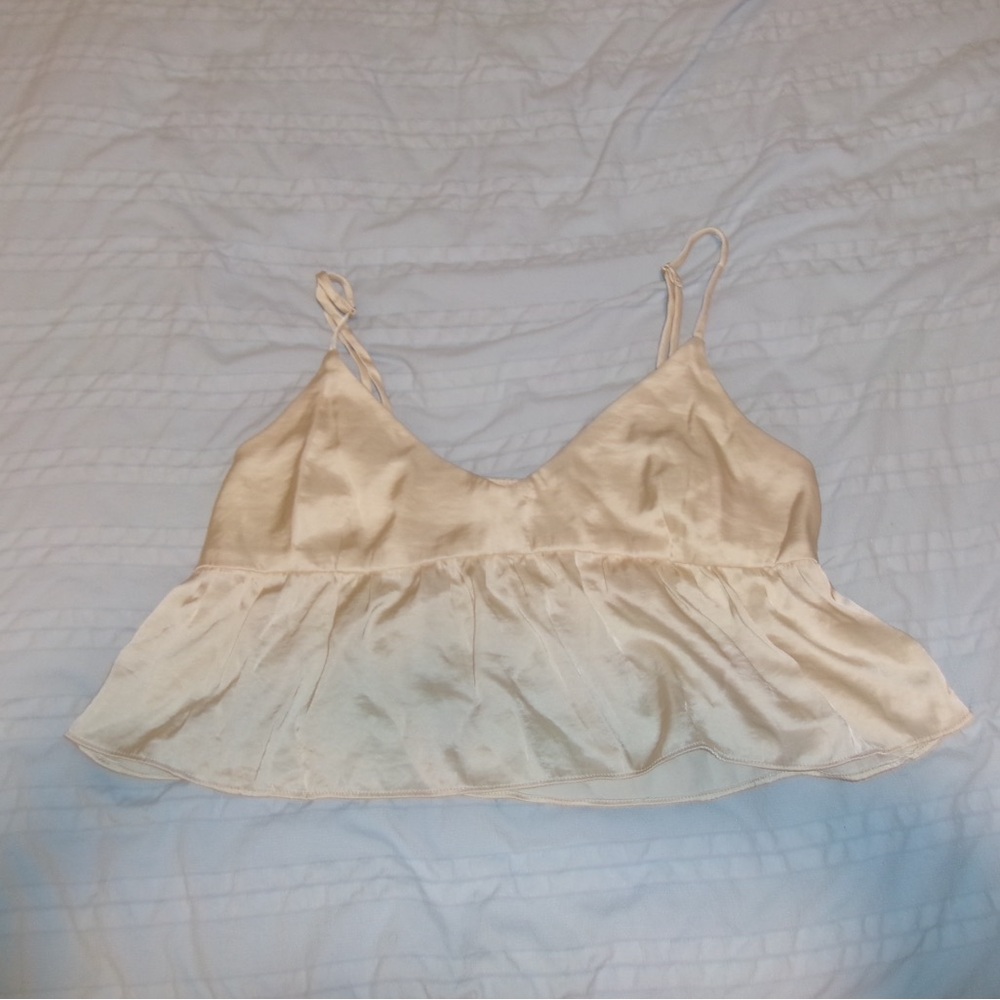 Silky Cream Camisole Top